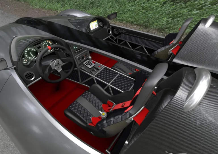 Fast Auto Black Interior Red Accent - 4